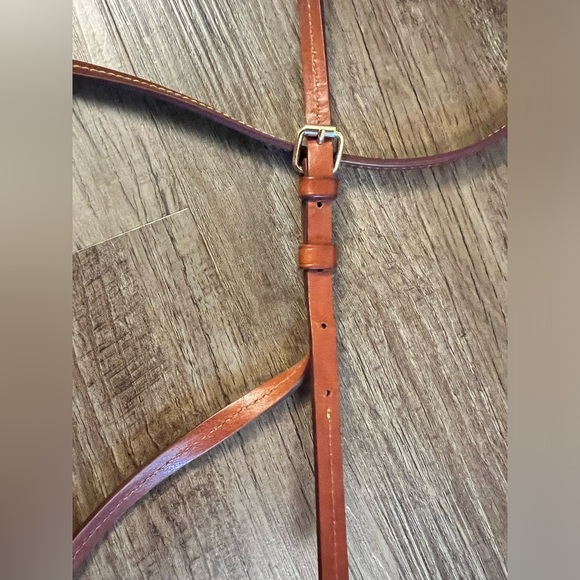 Dooney & Bourke Black Nylon North South Triple Zip Crossbody Bag‎ Leather Strap - Picture 10 of 10